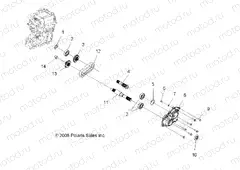 DRIVE TRAIN | DRIVE TRAIN, MAIN GEARCASE OUTPUT SHAFT - A15S6A76FA (49ATVSHAFTOUTPUT096X6)