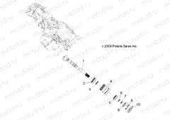 DRIVE TRAIN | DRIVE TRAIN, MAIN GEARCASE OUTPUT SHAFT - R13RH50AG/AH/AM/AR (49RGRTRANSOTPT10450)