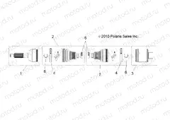 DRIVE TRAIN | DRIVE TRAIN, MID DRIVE SHAFT - R15RAA76AA/AJ (49RGRSHAFTDRVMID116X6)