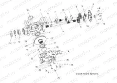 DRIVE TRAIN | DRIVE TRAIN, MID GEARCASE INTERNALS - A15S6A76FA (49ATVGEARMIDINTL096X6)