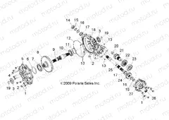 DRIVE TRAIN | DRIVE TRAIN, MID GEARCASE - R15RAA76AA/AJ (49RGRGEARCASEMID106X6)