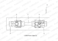 DRIVE TRAIN | DRIVE TRAIN, MID PROP SHAFT - A15S6A76FA (49ATVSHAFTPROP096X6)