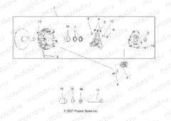 DRIVE TRAIN | DRIVE TRAIN, PRIMARY CLUTCH - A09BA50FA (49ATVCLUTCH08SCRAM)