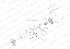 DRIVE TRAIN | DRIVE TRAIN, PRIMARY CLUTCH - A13MH76AD/AX/AZ (49ATVPRIMARY11SP800)