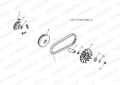 DRIVE TRAIN | DRIVE TRAIN, PRIMARY CLUTCH - A13PB20AF (49ATVCLUTCH12PHX)