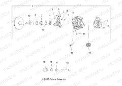DRIVE TRAIN | DRIVE TRAIN, PRIMARY CLUTCH - A15S6A76FA (49ATVCLUTCH08SP800EFI)