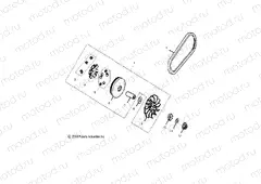 DRIVE TRAIN | DRIVE TRAIN, PRIMARY CLUTCH - A18YAP20A8/N8 (49ATVCLUTCH12PHX)
