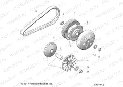 DRIVE TRAIN | DRIVE TRAIN, PRIMARY CLUTCH - A23HZB15A1/A4/B1/B4  (C101413)