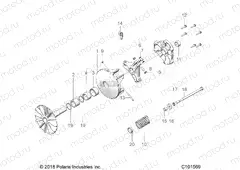 DRIVE TRAIN | DRIVE TRAIN, PRIMARY CLUTCH - A23SDE57P4 (C101569)