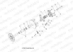 DRIVE TRAIN | DRIVE TRAIN, PRIMARY CLUTCH - R13TH76/7E ALL OPTIONS (49RGRCLUTCHDRV09CREW)