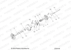 DRIVE TRAIN | DRIVE TRAIN, PRIMARY CLUTCH - Z20CHA57K2 (C701114)