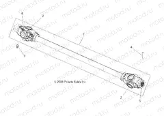 DRIVE TRAIN | DRIVE TRAIN, PROP SHAFT, FRONT - A13DN8EFW (49ATVSHAFTPROP09SPXP550)