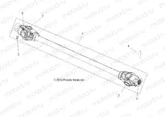 DRIVE TRAIN | DRIVE TRAIN, PROP SHAFT, FRONT - A15SXE85FI (49ATVSHAFTPROP11SP550)