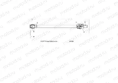 DRIVE TRAIN | DRIVE TRAIN, PROP SHAFT, FRONT - A18SVE95BR (101306)
