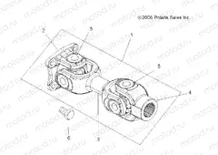 DRIVE TRAIN | DRIVE TRAIN, PROP SHAFT, REAR - A15SXE95FK (49ATVSHAFTPROPRR09SPXP550)