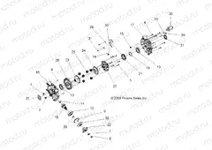 DRIVE TRAIN | DRIVE TRAIN, REAR DIFFERENTIAL INTERNALS - A13TN55FA (49ATVTRANSINTL1332723)