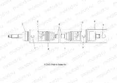 DRIVE TRAIN | DRIVE TRAIN, REAR DRIVE SHAFT - A13DH50AX/AZ (49ATVSHAFTDRIVERR1332936)