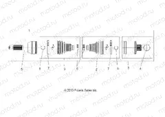 DRIVE TRAIN | DRIVE TRAIN, REAR DRIVE SHAFT - A15S6A76FA (49ATVSHAFTDRIVERR1332938)