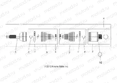 DRIVE TRAIN | DRIVE TRAIN, REAR DRIVE SHAFT - A15SEB57CA/CJ/SEC57CJ/CA (49ATVSHAFTDRIVERR14SP500)