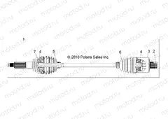 DRIVE TRAIN | DRIVE TRAIN, REAR DRIVE SHAFT (FROM 7/3/2017) - R17RTED1F1/SD1C1 (49RGRSHAFTDRVRR1332878)