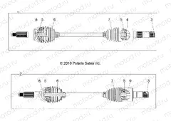 DRIVE TRAIN | DRIVE TRAIN, REAR DRIVE SHAFT - R13TH90DG (49RGRSHAFTDRVRR11DCREW)