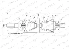 DRIVE TRAIN | DRIVE TRAIN, REAR DRIVE SHAFT - R151DPD1AA/2D (49BRUTUSSHAFTDRVRR13)