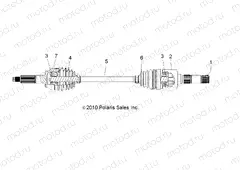 DRIVE TRAIN | DRIVE TRAIN, REAR DRIVE SHAFT - R15RAA76AA/AJ (49RGRSHAFTDRIVERR116X6)
