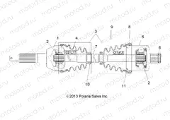 DRIVE TRAIN | DRIVE TRAIN, REAR DRIVE SHAFT - R15RMA32FA (49RGRSHAFTDRVRR14570)
