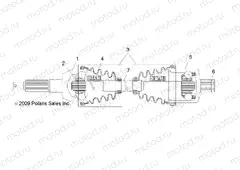 DRIVE TRAIN | DRIVE TRAIN, REAR DRIVE SHAFT - R15RMAEGJ/GC/EJ (49RGRSHAFTDRIVERR10)