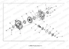 DRIVE TRAIN | DRIVE TRAIN, REAR GEARCASE INTERNALS (Built 12/02/08 and After) - A09ZN85/8X ALL OPTIONS (49ATVTRANSINTL1332752)