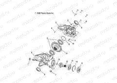 DRIVE TRAIN | DRIVE TRAIN, REAR GEARCASE INTERNALS (Built 2/01/08 and After) - A08MH76SS/SF (4999200299920029D04)