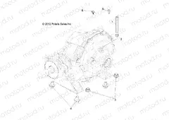 DRIVE TRAIN | DRIVE TRAIN, REAR GEARCASE MOUNTING - R13TH90DG (49RGRGEARCASERRMTG11900D)