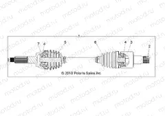 DRIVE TRAIN | DRIVE TRAIN, REAR HALF SHAFT - R11VH76/VY76 ALL OPTIONS (49RGRSHAFTDRIVERR1332884)
