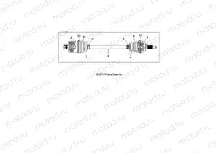 DRIVE TRAIN | DRIVE TRAIN, REAR HALF SHAFT - R16RGE99A7/AE/AV (49RGRSHAFTDRIVERR15RZR900)