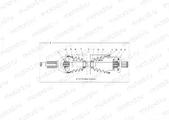 DRIVE TRAIN | DRIVE TRAIN, REAR HALF SHAFT - Z15VFE99AT/AV/AP (49RGRSHAFTDRIVERR14RZR1000)