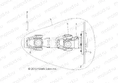 DRIVE TRAIN | DRIVE TRAIN, REAR PROP SHAFT - R13TH90DG (49RGRSHAFTPROPRR11900D)