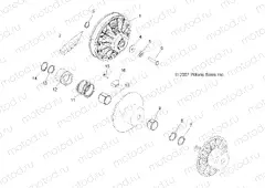 DRIVE TRAIN | DRIVE TRAIN, SECONDARY CLUTCH - A08CL50AA (49ATVCLUTCHDRIVEN086X6)