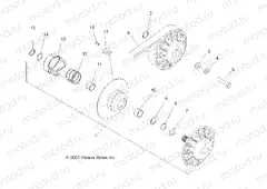 DRIVE TRAIN | DRIVE TRAIN, SECONDARY CLUTCH - A09BA50FA (49ATVCLUTCHDRIVEN08SCRAM)