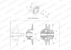 DRIVE TRAIN | DRIVE TRAIN, SECONDARY CLUTCH - A13MB46TH (49ATVCLUTCHDRIVEN11SP400)