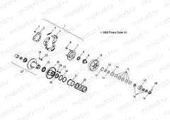 DRIVE TRAIN | DRIVE TRAIN, SECONDARY CLUTCH - A13PB20AF (49ATVCLUTCHDRIVEN08PHX)