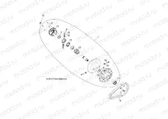 DRIVE TRAIN | DRIVE TRAIN, SECONDARY CLUTCH - A15DAE57AK (49ATVCLUTCHDRIVEN1323286)