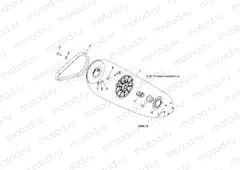 DRIVE TRAIN | DRIVE TRAIN, SECONDARY CLUTCH - A15DAH32EJ (100413)
