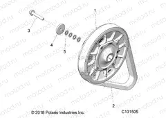 DRIVE TRAIN | DRIVE TRAIN, SECONDARY CLUTCH - A20SGE95AK (C101505)