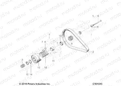 DRIVE TRAIN | DRIVE TRAIN, SECONDARY CLUTCH - A23SEA57F1/T57C1/C2/F1 (C101545)