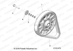 DRIVE TRAIN | DRIVE TRAIN, SECONDARY CLUTCH MOUNTING - A20SLZ95AE (100744)
