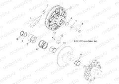 DRIVE TRAIN | DRIVE TRAIN, SECONDARY CLUTCH - R13RH50AG/AH/AM/AR (49RGRCLUTCHDVN11500EFI)