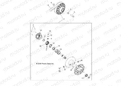 DRIVE TRAIN | DRIVE TRAIN, SECONDARY CLUTCH - R13XT9EFX (49RGRCLUTCHDVN11RZR875)