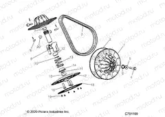 DRIVE TRAIN | DRIVE TRAIN, SECONDARY CLUTCH - R21RRM99AG (C701169)
