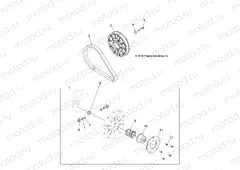DRIVE TRAIN | DRIVE TRAIN, SECONDARY CLUTCH - Z15VBA87AJ/LJ/E87AK/AM/AT/LT/AL/AV (49RGRCLUTCHDVN1323246)