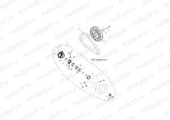 DRIVE TRAIN | DRIVE TRAIN, SECONDARY CLUTCH - Z15VDE99FV (49RGRCLUTCHDVN151000)